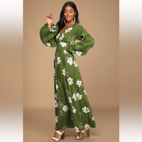 Billabong Night Bloom Long Sleeve Maxi Dress - Picture 7 of 10